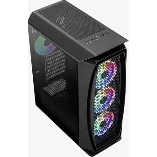 AEROCOOL AERO ONE DUO 500W 80+ 4x12CM ARGB FAN ATX 2xUSB3.0 SİYAH GAMING KASA AE-AERO1D580