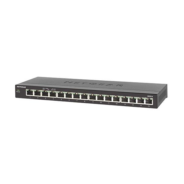 NetGear GS316-100PES 16 Portlu 10/100/1000 Gigabit Ethernet Tak Çalıştır Switch