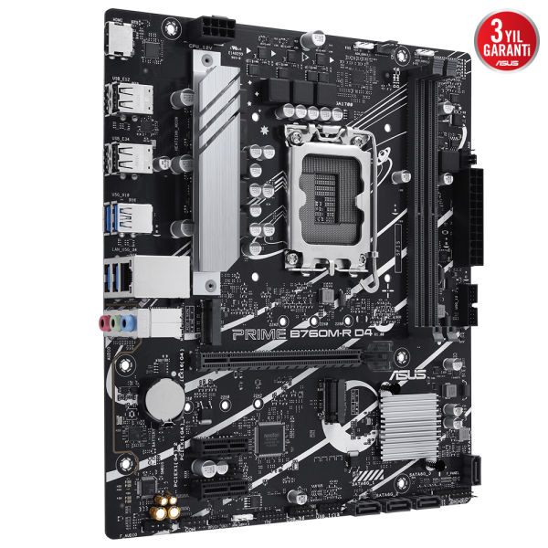 ASUS PRIME B760M-R D4 2xDDR5 HDMI 2xM.2 2.5Gbit LAN 1700P ANAKART