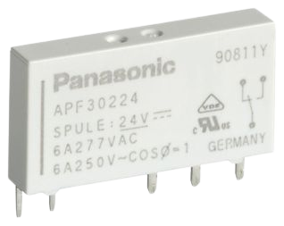 Elektromekanik Röle SPDT 6A 24VDC 3.388KOhm Delikli