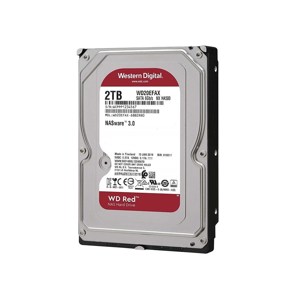 WD RED 2TB 5400RPM 256MB SATA3 6Gbit/sn WD20EFAX NAS HDD