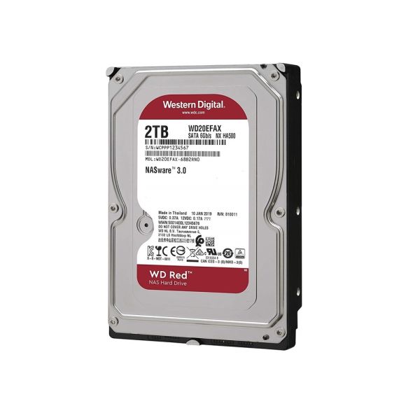WD RED 2TB 5400RPM 256MB SATA3 6Gbit/sn WD20EFAX NAS HDD