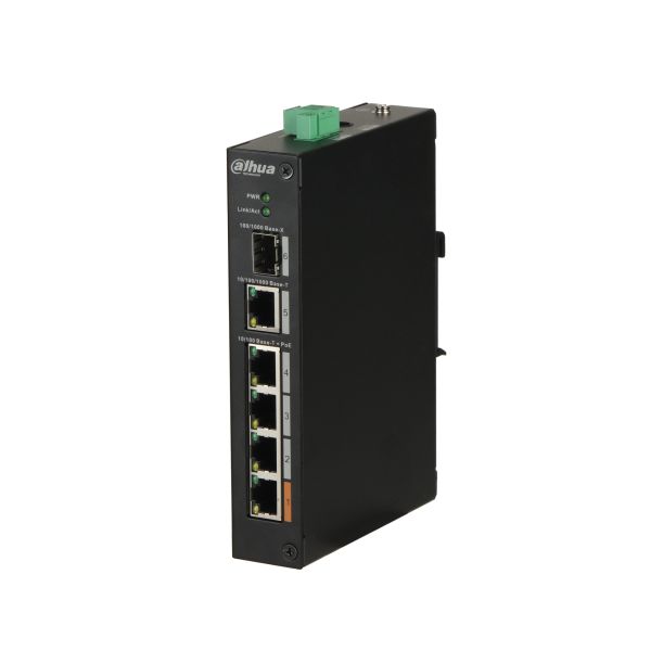 DAHUA PFS3106-4ET-60 4 PORT POE 10/100 1GE UPLINK 1xSFP 60W YONETILEMEZ SWITCH