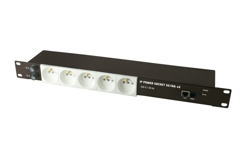 IP KONTROLLÜ 5 YUVALI PRİZ RACK TİPİ  SmartLAN Priz , Network Kontrollü Priz , Isı Sensörü