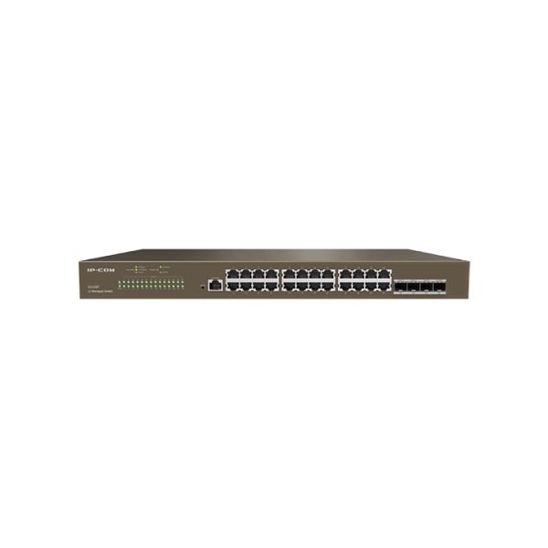 IP-COM G3328F 26 PORT 10/100/1000 4 X SFP CLOUD YÖNETİLEBİLİR RACK MOUNT SWITCH