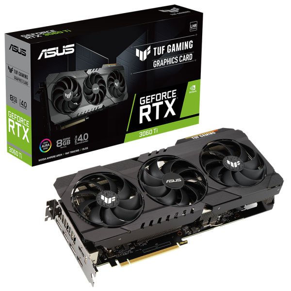 ASUS TUF-RTX3060TI-8GD6X-GAMING TUF RTX3060 Ti GAMING 8GB GDDR6X 256Bit 3xDP/2xHDMI PCI-E 4.0 DX12