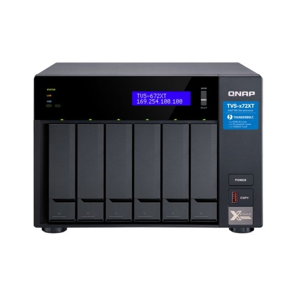 QNAP TVS-672XT-i3-8GB RAM 6 Hdd Yuvalı Tower NAS