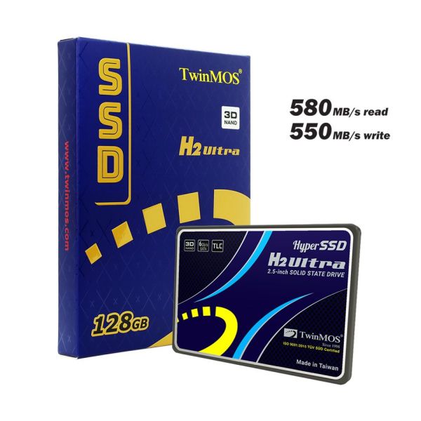 TWINMOS 128GB 580/550Mb/s 2.5'' SATA3 SSD TM128GH2UG 3D-NAND