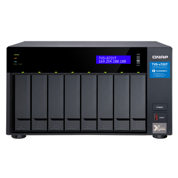 QNAP TVS-872XT-i5-16GB RAM 8 Hdd Yuvalı Tower NAS