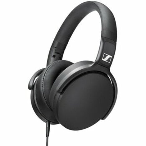 Sennheiser HD 400s Black On-Ear Headphones with Microphone