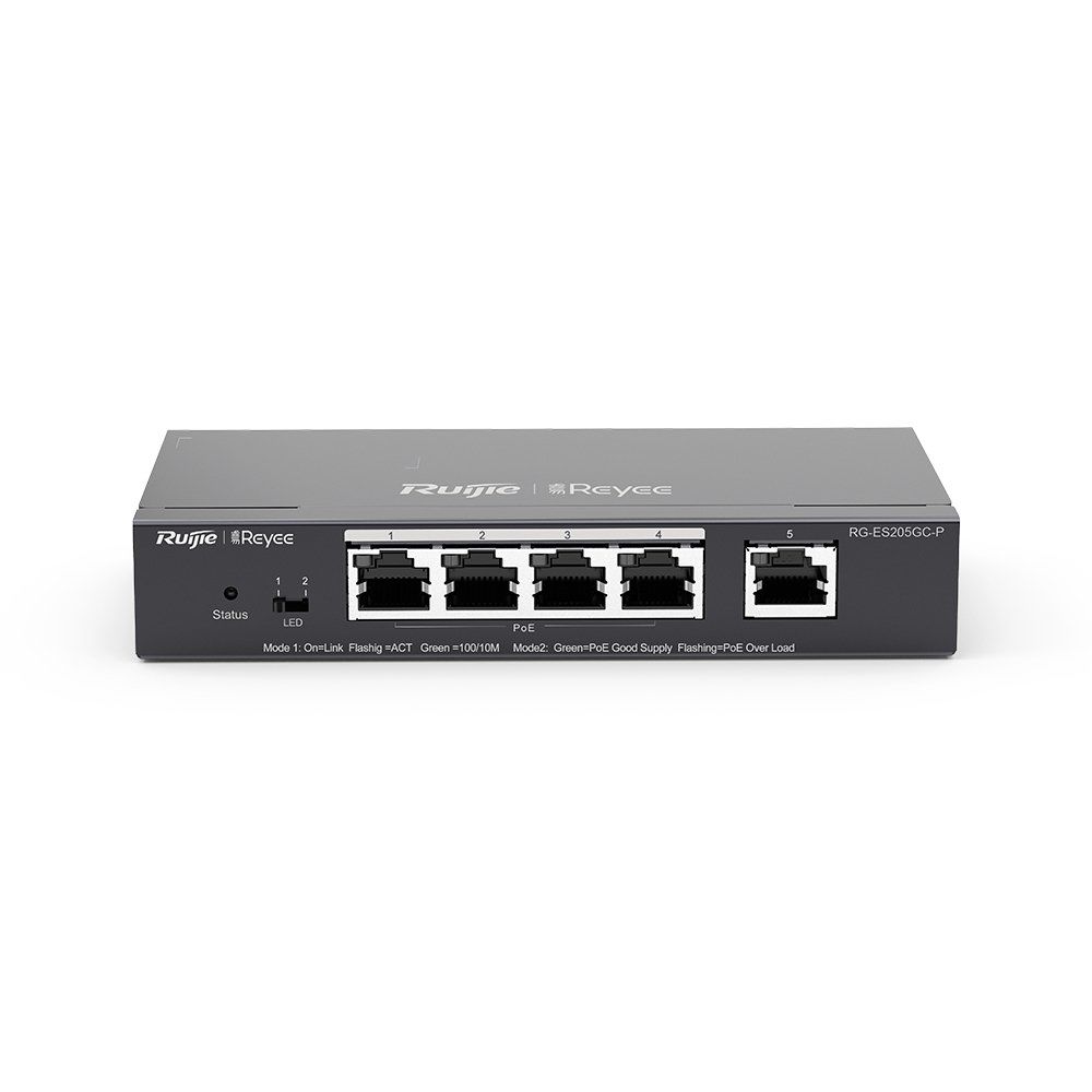 RG-ES205GC-P 5 Port Gigabit Smart Poe Switch