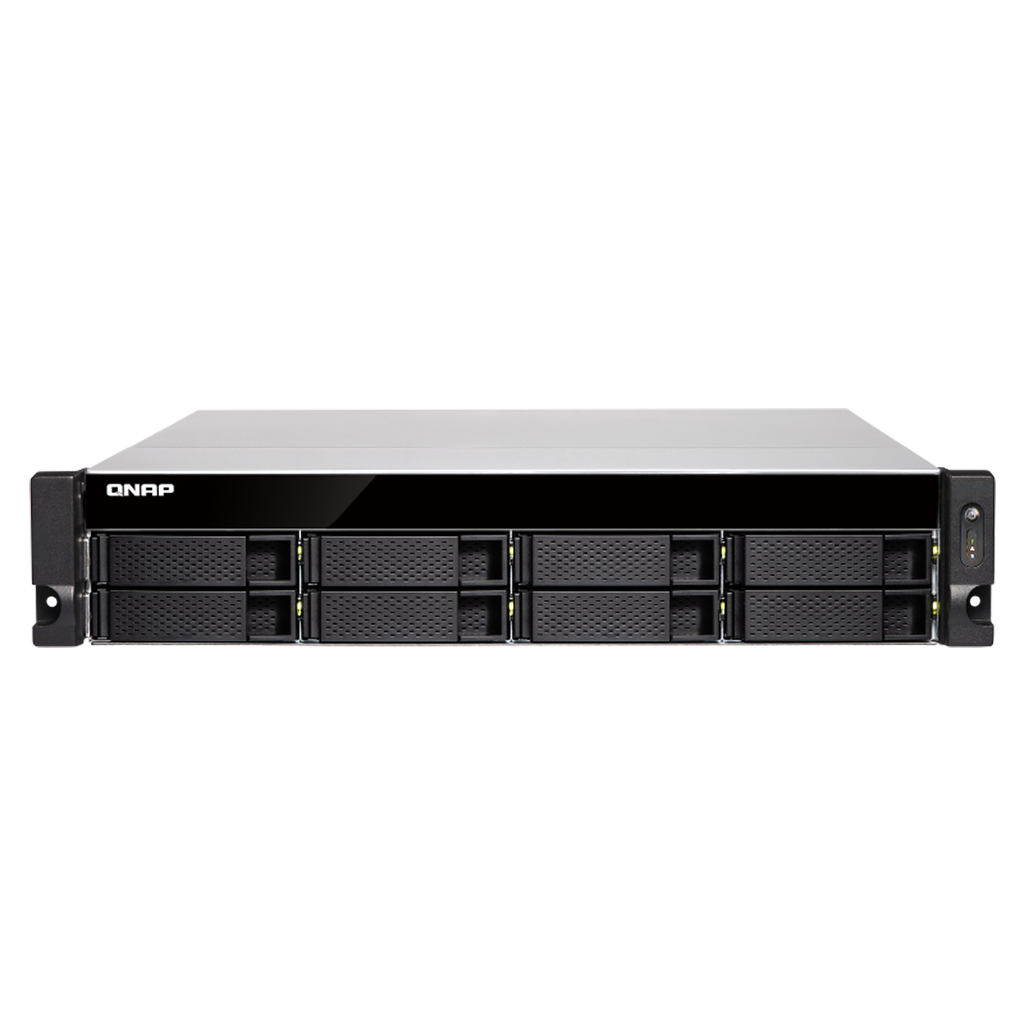 QNAP TVS-872XU-RP-i3-4GB RAM 8 Hdd Yuvalı RACK NAS