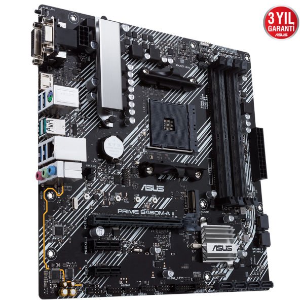 ASUS PRIME B450M-A II 4xDDR4 VGA/DVI/HDMI 1xM2 AM4 ANAKART