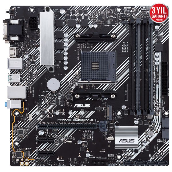 ASUS PRIME B450M-A II 4xDDR4 VGA/DVI/HDMI 1xM2 AM4 ANAKART