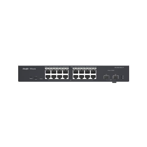RG-ES218GC-P -18-Port  16Gigabit 2 SFP Akıllı Cloud Yönetilebilir PoE Switch