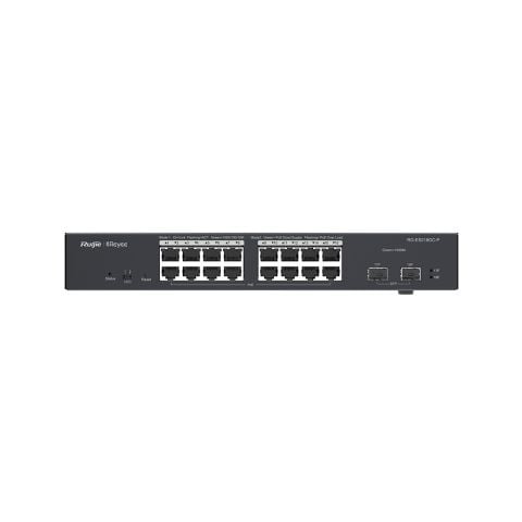 RG-ES218GC-P -18-Port  16Gigabit 2 SFP Akıllı Cloud Yönetilebilir PoE Switch