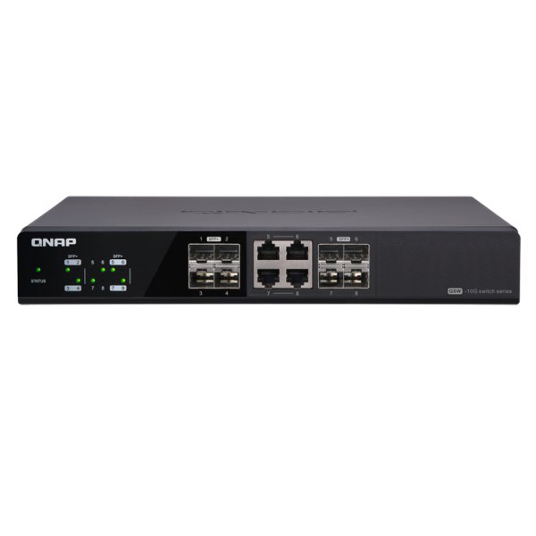 QNAP QSW-804-4C 8 Port SFP+ Switch, 4 Port 10Base-T Combo