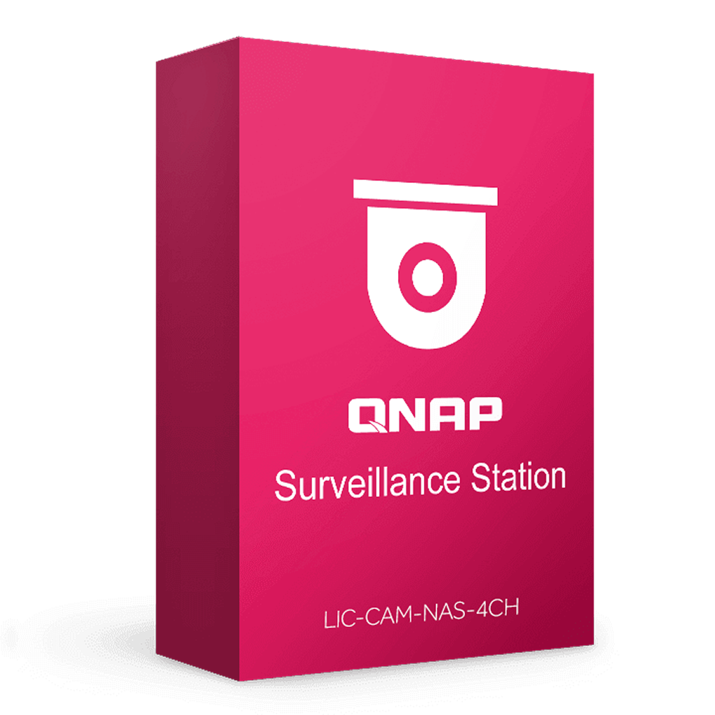 QNAP LIC-CAM-NAS-4CH 4 Kanal Surveillance Kamera Lisans