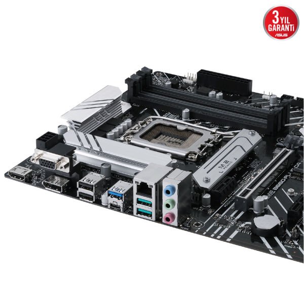 ASUS PRIME B660-PLUS D4 4xDDR4 VGA/HDMI/DP 3xM.2 1xGLAN 1700P ANAKART