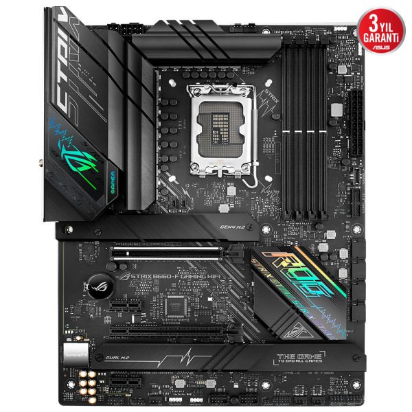 ASUS ROG STRIX B660-F GAMING WIFI 4xDDR4 HDMI/DP 3xM.2 1xGLAN 1700P ANAKART