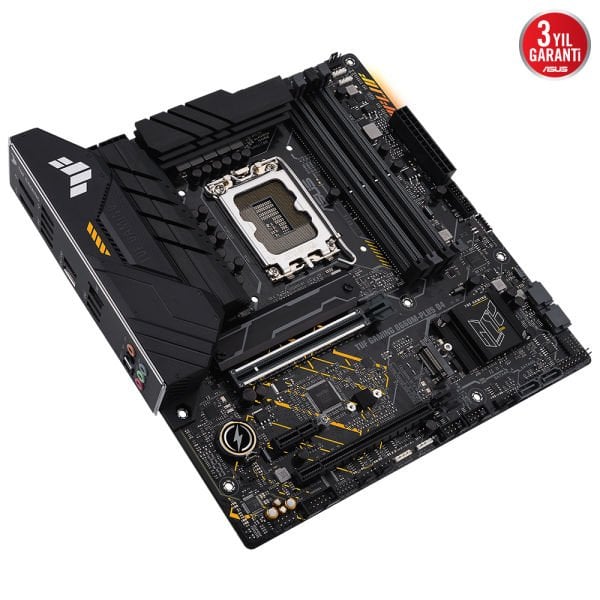 ASUS TUF GAMING B660M-PLUS D4 4xDDR4 5333 DP HDMI 2xM2 USB3.2 AURA RGB 2.5GBİT LAN MATX 128GB RAM DESTEĞİ 1700p
