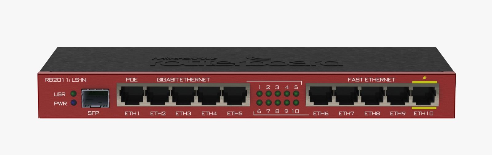 Mikrotik 2011iLS, 1x SFP port,  5xLAN, 5XGbit LAN, RouterOS  L4