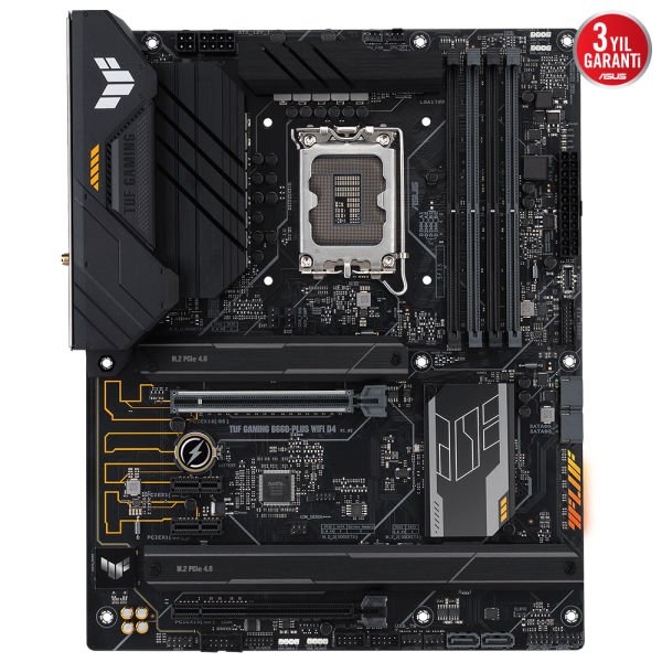 ASUS TUF GAMING B660-PLUS WIFI D4 4xDDR4 HDMI/DP 3xM.2 1xGLAN 1700P ANAKART