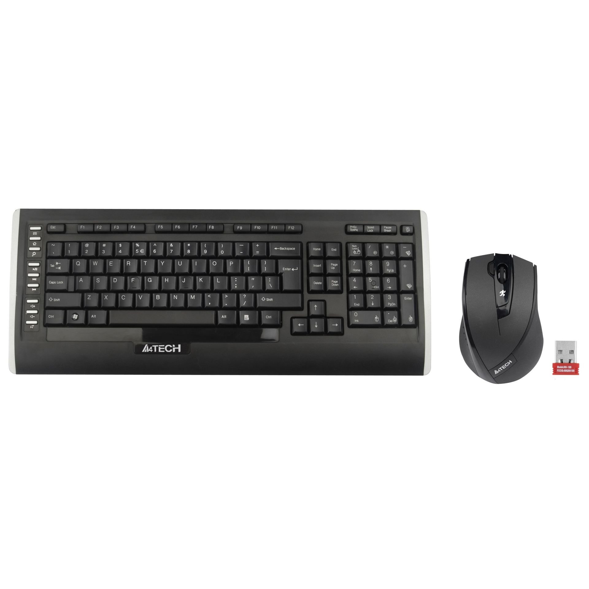 A4 TECH 9300F Q MULTIMEDYA KABLOSUZ 2.4GHz SİYAH KLAVYE+MOUSE