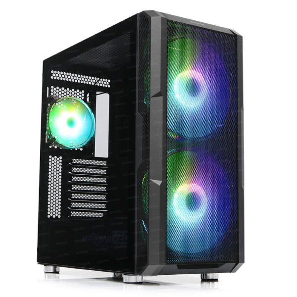 DARK MAXIMA V20 PSU YOK 2x20CM+1x12CM ARGB FAN ATX 2xUSB2.0/2xUSB3.0 1xTYPE-C SİYAH GAMING KASA DKCHMAXV20