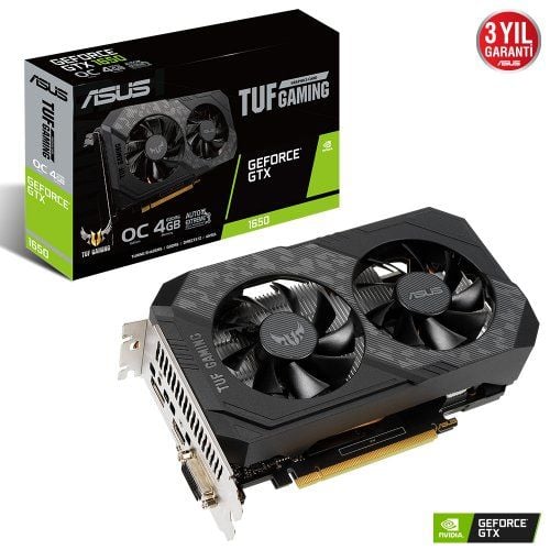 ASUS GTX1650 4GB GDDR6 128Bit DVI/HDMI/DP TUF-GTX1650-O4GD6-P-GAMING