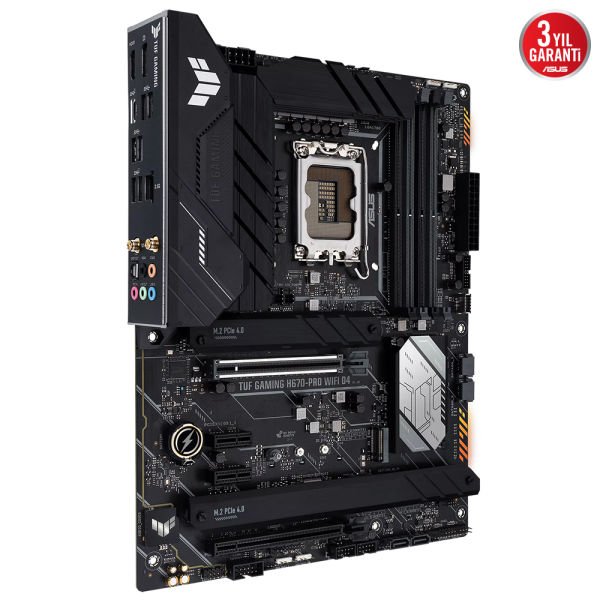 ASUS TUF GAMING H670-PRO WIFI D4 4xDDR4 HDMI/DP 4xM.2 1xGLAN 1700P ANAKART