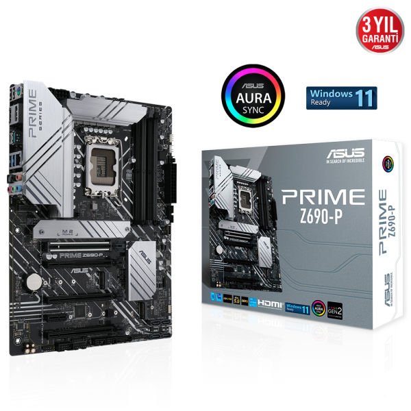 ASUS PRIME Z690-P 4xDDR5 HDMI/DP 3xM.2 1xGLAN 1700P ANAKART