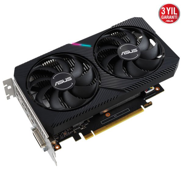 ASUS DUAL-GTX1650-O4GD6-MINI GTX1650 4GB GDDR6 128Bit DVI/HDMI/DP