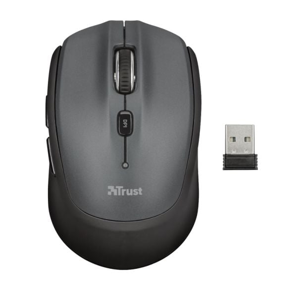TRUST NONA 23177 USB 1600 DPI GRİ SİYAH KABLOSUZ MOUSE