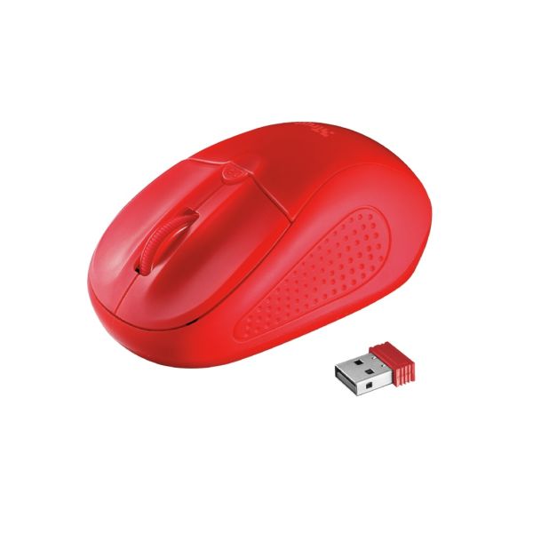 TRUST PRİMO 20787 USB 1600 DPI KIRMIZI KABLOSUZ MOUSE