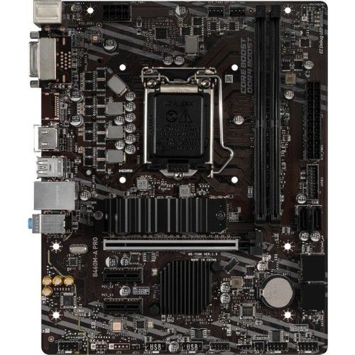 MSI B460M-A PRO 2xDDR4 1xDVI/1xHDMI 1xGLAN 1xM.2 1200Pin ANAKART