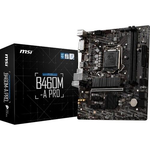 MSI B460M-A PRO 2xDDR4 1xDVI/1xHDMI 1xGLAN 1xM.2 1200Pin ANAKART