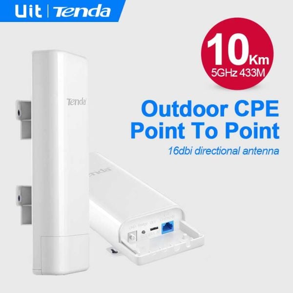 TENDA O6 433MBPS 1PORT POE INT. ANTEN 16DBI 5GHz OUTDOOR  5 KM ACCESS POINT