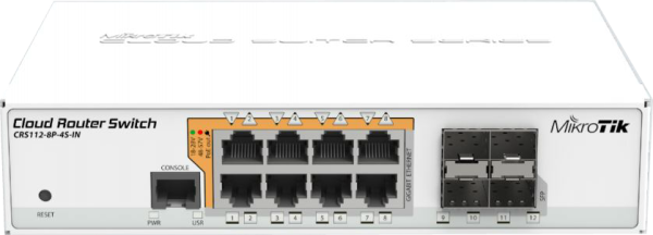 Cloud Router Switch CRS112-8P-4S  Poe ,Fiber Switch