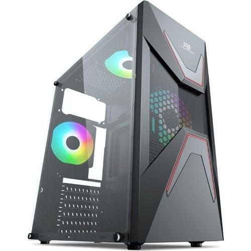 POWER BOOST VK-G3621C PSU'suz 3x12CM RGB FAN MIDI TOWER PENCERELİ 2xUSB2.0/1xUSB3.0 SİYAH KASA