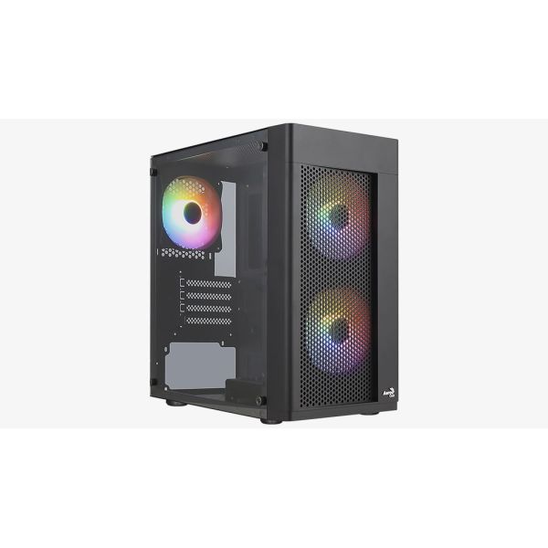 AEROCOOL HEXFORM 500W 3x12CM FAN PENCERELİ USB3.0 mATX KASA AE-HEXFR-500