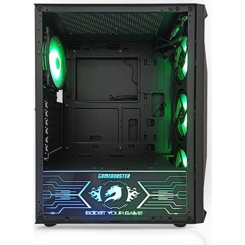 GAMEBOOSTER GB-G3309B 550W 80+ 4x12CM ARGB FAN ATX PENCERELİ USB3.0 SİYAH KASA