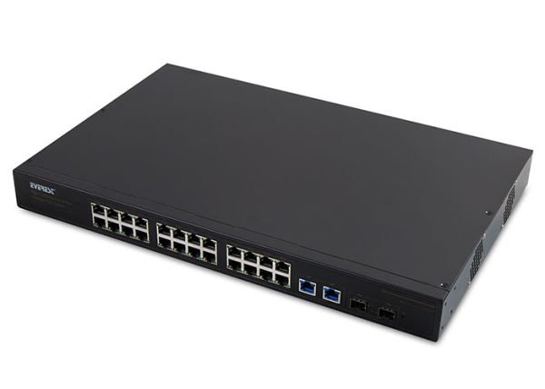 Everest ESW-2426PA-300 24+2 Port IEEE802.3af/at 2GExSPF 2GExUplink 300W PoE Switch