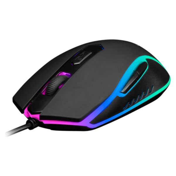 GAMDIAS AURA GS1 KABLOLU 3600 DPI SİYAH/RGB 6 BUTTONS GAMİNG MOUSE