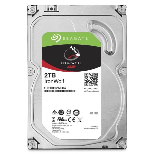 SEAGATE IRONWOLF 2TB 5900RPM 64MB SATA3 6Gbit/sn ST2000VN004 NAS HDD