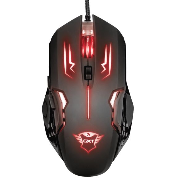 TRUST RAVA 22090 GXT 108 USB 2000DPI SİYAH RGB GAMING MOUSE