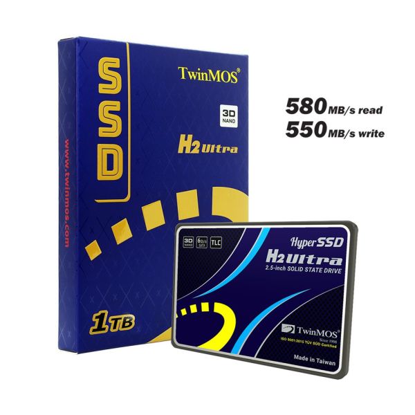 TWINMOS 1TB 580/550Mb/s 2.5'' SATA3 SSD TM1000GH2UG 3D-NAND