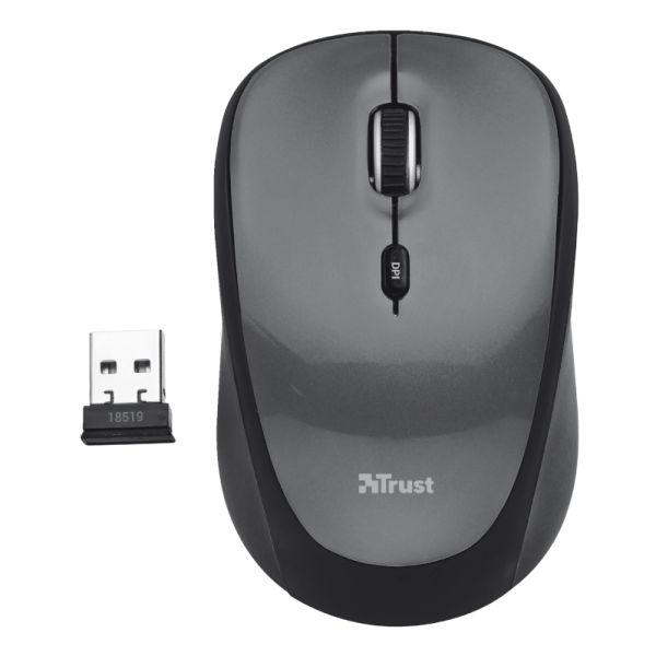 TRUST YVI 18519 USB 1600 DPI SİYAH KABLOSUZ MOUSE