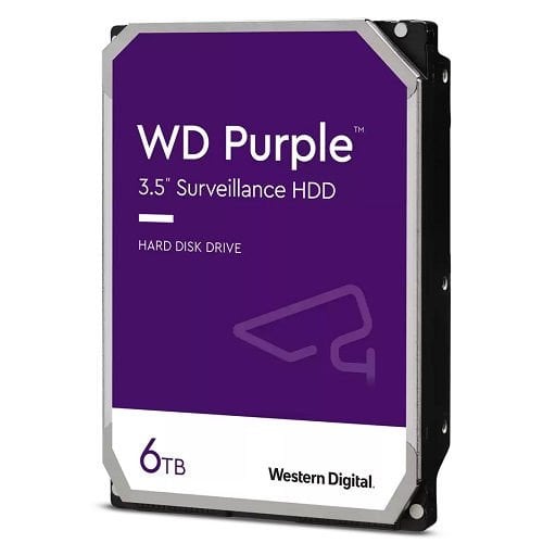 WD PURPLE 6TB 5400RPM 256MB SATA3 6Gbit/sn WD64PURZ 7/24 HDD