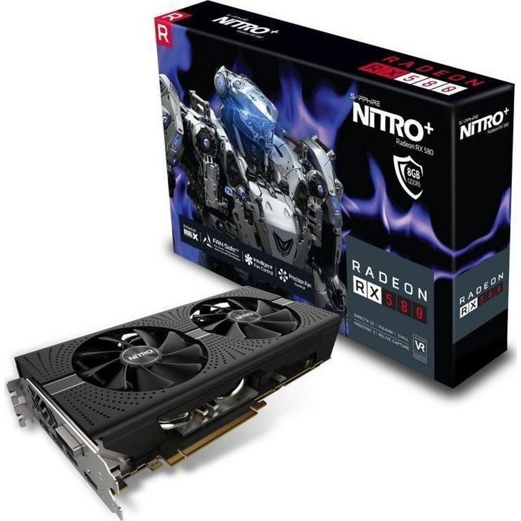 SAPPHIRE Radeon RX 580 8GD5 Nitro+ OC 8GB 256Bit GDDR5 MINING BTC